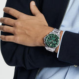  Shop Authentic Movado Series 800 Chronograph Green Dial Silver Steel Strap Watch for Men - 2600179 - Luxxuri