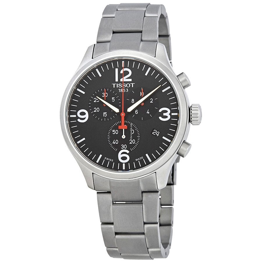  Shop Authentic Tissot Chrono XL Black Dial Silver Steel Strap Watch For Men - T116.617.11.057.00 - Luxxuri