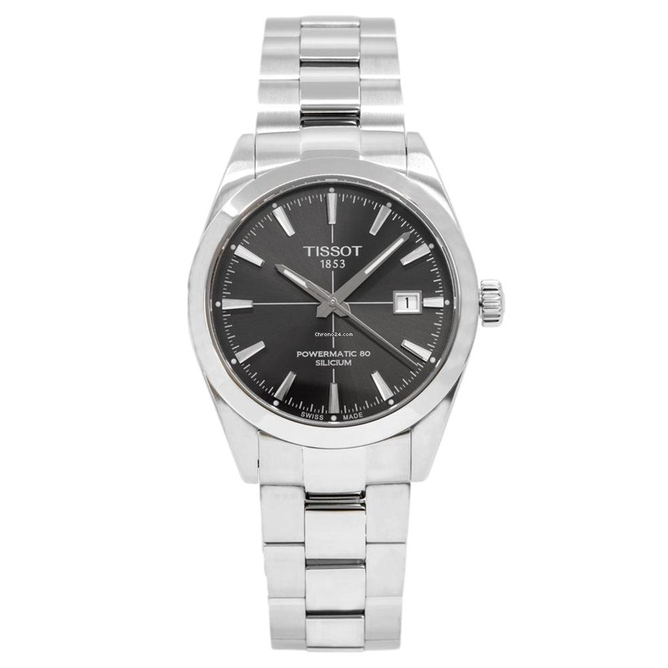  Shop Authentic Tissot Gentleman Powermatic 80 Silicium Black Dial Silver Steel Strap Watch For Men - T127.407.11.061.01 - Luxxuri