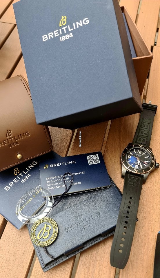  Shop Authentic Breitling Superocean Automatic 46mm Black Dial Black Rubber Strap Watch for Men - U17368221B1S1 - Luxxuri