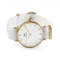  Shop Authentic Daniel Wellington Classic Petite Dover White Dial White Nylon Strap Watch For Women - DW00100311 - Luxxuri