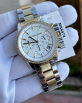 Shop Authentic Michael Kors Ritz White Dial Two Tone Steel Strap Watch for Women - MK6474 - Luxxuri