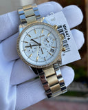  Shop Authentic Michael Kors Ritz White Dial Two Tone Steel Strap Watch for Women - MK6474 - Luxxuri