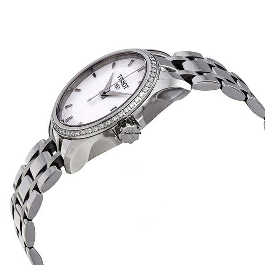  Shop Authentic Tissot T Trend Couturier Lady White Dial Watch For Women - T035.210.61.011.00 - Luxxuri
