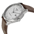  Shop Authentic Tissot Luxury Powermatic 80 Silver Dial Brown Leather Strap Watch For Men - T086.407.16.031.00 - Luxxuri