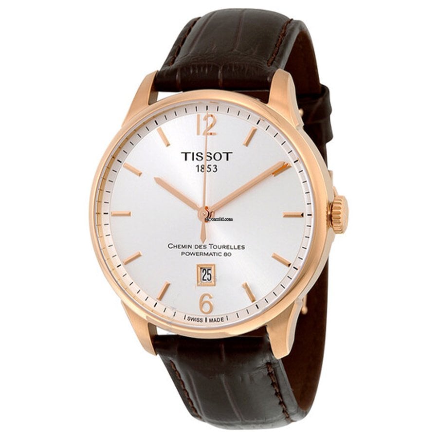  Shop Authentic Tissot Chemin Des Tourelles Powermatic 80 Silver Dial Brown Leather Strap Watch For Men - T099.407.36.037.00 - Luxxuri