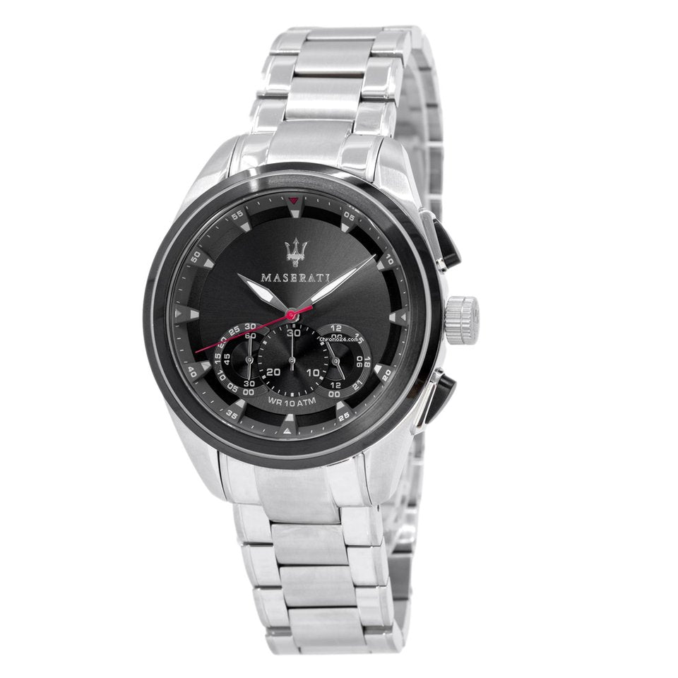  Shop Authentic Maserati Traguardo Analog Black Dial Stainless Steel Watch For Men - R8873612015 - Luxxuri