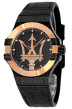  Shop Authentic Maserati Potenza Quartz Black Dial Black Leather Strap Watch For Men - R8851108032 - Luxxuri