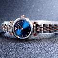Emporio Armani Gianni T Bar Quartz Blue Dial Two Tone Steel Strap Watch For Women - AR11222