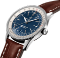  Shop Authentic Breitling Navitimer 1 Automatic 41mm Blue Dial Brown Leather Strap Mens Watch - A17326211C1P1 - Luxxuri