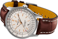  Shop Authentic Breitling Navitimer 1 Automatic 41mm White Dial Brown Leather Strap Mens Watch - A17326211G1P1 - Luxxuri
