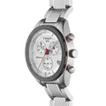 Tissot T Sport PRS 516 Chronograph White Dial Silver Steel Strap Watch For Men - T100.417.11.031.00