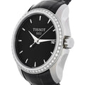  Shop Authentic Tissot T Trend Couturier Diamonds Black Dial Black Leather Strap Watch for Women - T035.210.66.051.00 - Luxxuri