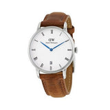  Shop Authentic Daniel Wellington Dapper Durham Analog White Dial Brown Leather Strap Watch For Women - DW00100114 - Luxxuri