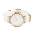  Shop Authentic Daniel Wellington Petite Dover Quartz White Dial White NATO Strap Watch For Women - DW001000313 - Luxxuri