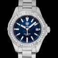  Shop Authentic Tag Heuer Aquaracer Quartz Diamonds Blue Dial Silver Steel Strap Watch for Women - WAY131N.BA0748 - Luxxuri