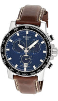  Shop Authentic Tissot Supersport Chrono Blue Dial Brown Leather Strap Watch For Men - T125.617.16.041.00 - Luxxuri