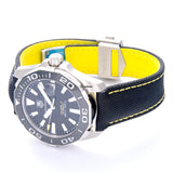  Shop Authentic Tag Heuer Aquaracer Calibre 5 Automatic Black Dial Black Nylon Strap Watch for Men - WAY211A.FC6362 - Luxxuri