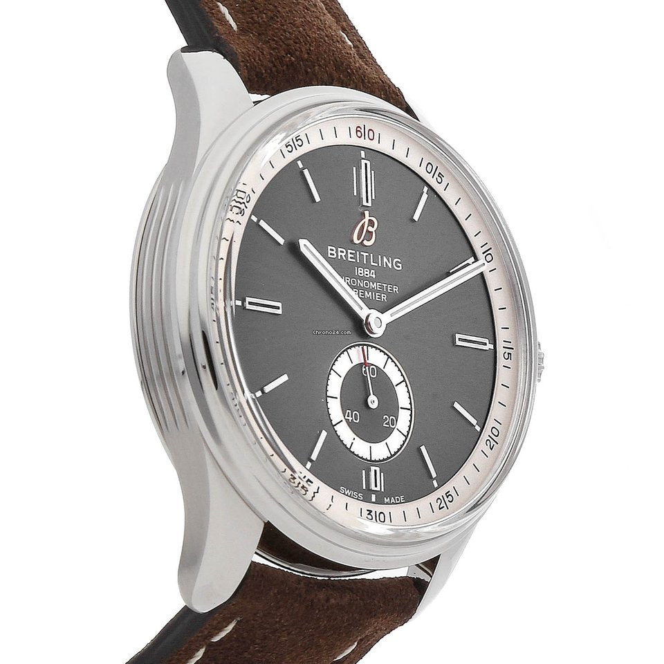  Shop Authentic Breitling Premier Automatic 40mm Anthracite Dial Mens Watch - A37340351B1X1 - Luxxuri