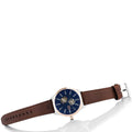  Shop Authentic Tommy Hilfiger Spencer Blue Dial Brown Leather Strap Watch for Men - 1791642 - Luxxuri