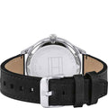  Shop Authentic Tommy Hilfiger Spencer Skeleton Black Dial Black Leather Strap Watch for Men - 1791641 - Luxxuri