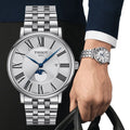  Shop Authentic Tissot T Classic Carson Premium Powermatic 80 Silver Dial Silver Steel Strap Watch For Men - T122.407.11.033.00 - Luxxuri