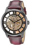  Shop Authentic Fossil Townsman Automatic Skeleton Brown Dial Brown Leather Strap Watch for Men - ME3098 - Luxxuri