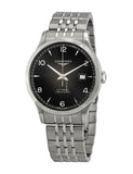  Shop Authentic Longines Record Black Dial Automatic Stainless Steel 40mm Watch for Men - L2.821.4.56.6 - Luxxuri