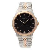  Shop Authentic Gucci G Timeless Black Dial Two Tone Steel Strap Watch For Men - YA126410 - Luxxuri