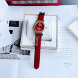  Shop Authentic Versace V-Motif Red Dial Red Leather Strap Watch for Women - VERE00418 - Luxxuri