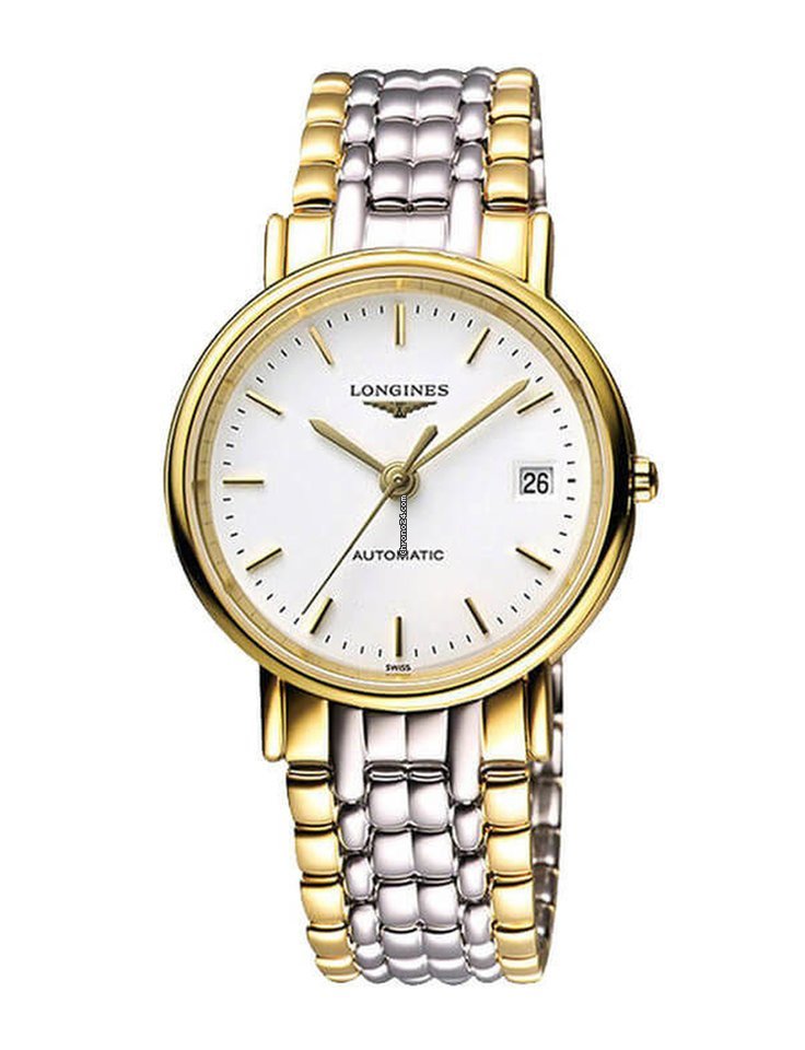  Shop Authentic Longines Presence 38.5mm Automatic White Dial Two Tone Steel Strap Watch for Men - L4.921.2.12.7 - Luxxuri