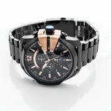  Shop Authentic Diesel Mega Chief Black Dial Black Steel Strap Watch For Men - DZ4309 - Luxxuri