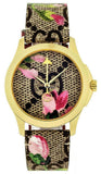  Shop Authentic Gucci G Timeless Floral Brown Dial Brown Leather Strap Watch For Women - YA1264038 - Luxxuri