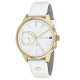  Shop Authentic Tommy Hilfiger Brooklyn Quartz White Dial White Leather Strap Watch for Women - 1782018 - Luxxuri