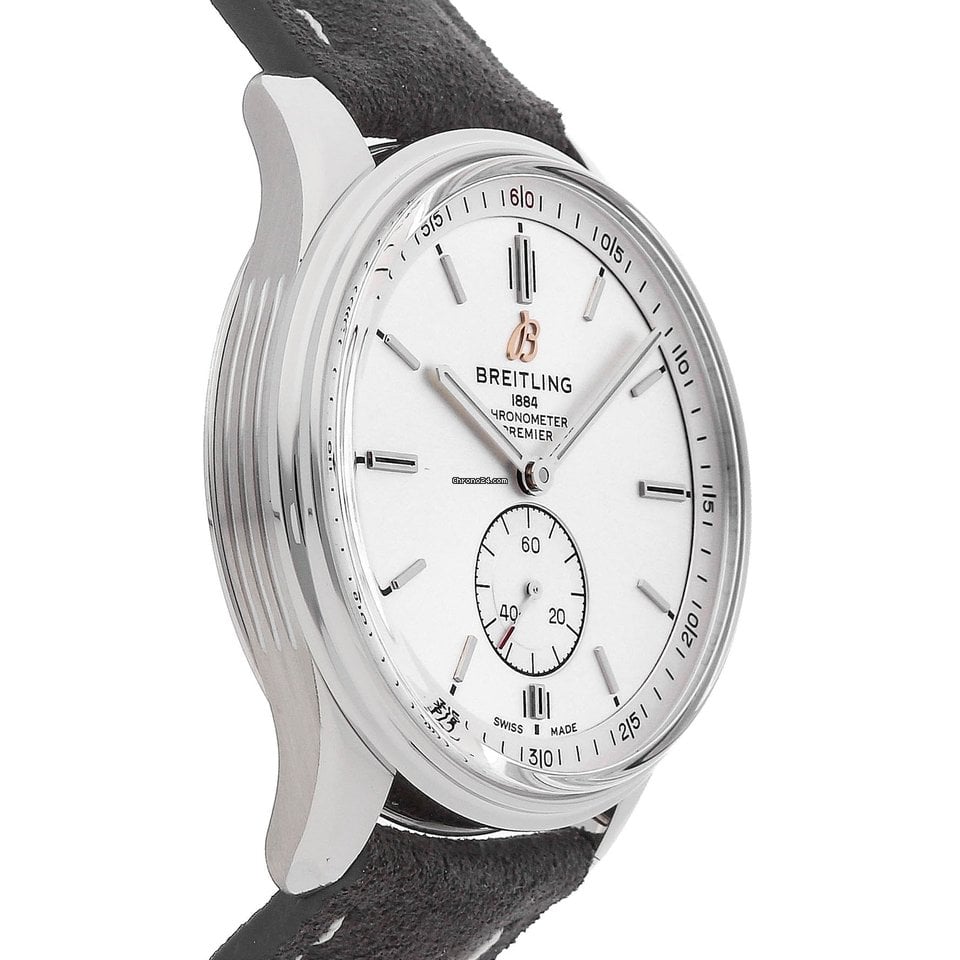  Shop Authentic Breitling Premier Automatic 40mm Stainless Steel Silver Dial Mens Watch - A37340351G1X2 - Luxxuri