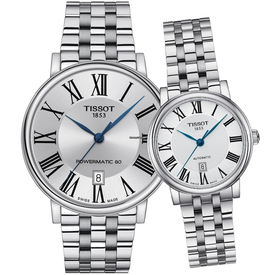  Shop Authentic Tissot T Classic Carson Premium Automatic Lady Silver Dial Silver Steel Strap Watch for Women - T122.207.11.033.00 - Luxxuri