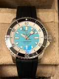 Shop Authentic Breitling Superocean Automatic 44 Turquoise Dial Black Rubber Strap Watch for Men - A17376211L2S1 - Luxxuri