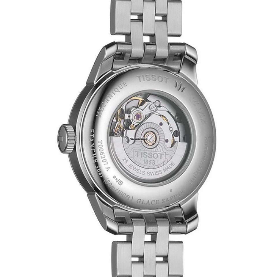  Shop Authentic Tissot Le Locle Lady Automatic Diamonds Silver Dial Silver Steel Strap Watch For Women - T006.207.11.036.00 - Luxxuri