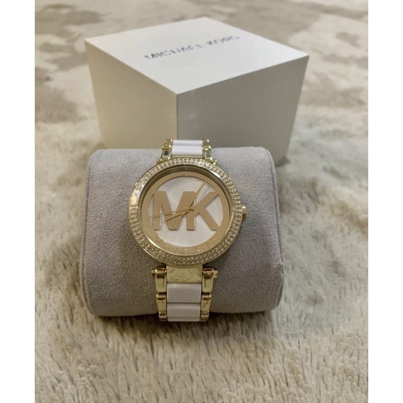  Shop Authentic Michael Kors Parker White Dial Two Tone Steel Strap Watch for Women - MK6313 - Luxxuri