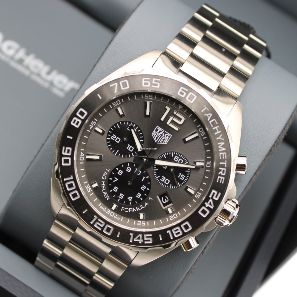  Shop Authentic Tag Heuer Formula 1 Anthracite Dial Silver Steel Strap Watch for Men - CAZ1011.BA0842 - Luxxuri