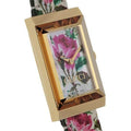  Shop Authentic Gucci G-Frame Floral Mother of Pearl Dial White Leather Strap Watch For Women - YA147406 - Luxxuri