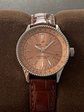  Shop Authentic Breitling Navitimer Automatic 35 Brown Dial Brown Leather Strap Watch for Men - A17395201K1P1 - Luxxuri