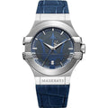  Shop Authentic Maserati Potenza Blue Dial Blue Leather Strap Watch For Men - R8851108015 - Luxxuri