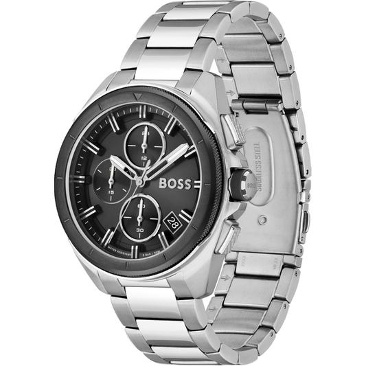  Shop Authentic Hugo Boss Volane Black Dial Silver Steel Strap Watch for Men - 1513949 - Luxxuri