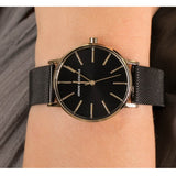  Shop Authentic Armani Exchange Lola Three Hand Black Dial Black Mesh Strap Watch For Women - AX5548 - Luxxuri