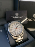  Shop Authentic Tag Heuer Aquaracer Quartz White Dial Silver Steel Strap Watch for Men - WBD1111.BA0928 - Luxxuri