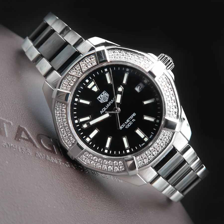  Shop Authentic Tag Heuer Aquaracer Quartz Diamonds Black Dial Two Tone Steel Strap Watch for Men - WAY131E.BA0913 - Luxxuri