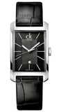  Shop Authentic Calvin Klein Window Black Dial Black Leather Strap Watch for Men - K2M23107 - Luxxuri