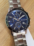 Shop Authentic Hugo Boss Rafale Quartz Blue Dial Silver Steel Strap Watch for Men - 1513510 - Luxxuri