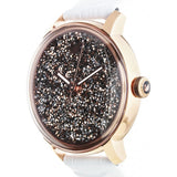  Shop Authentic Swarovski Crystalline Hours Quartz Grey Dial Black Leather Strap Watch for Women - 5344635 - Luxxuri